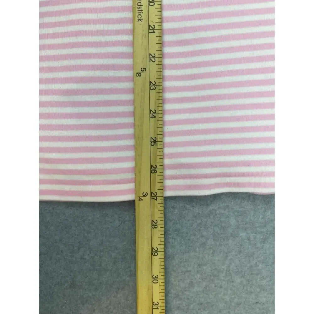 Ralph Lauren Polo Shirt Men's XL Pink‎ Striped Short Sleeve Classic Fit DEFECT